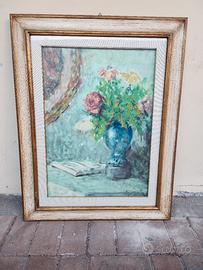 Quadro vaso con fiori di Franco Sacchetti 1979