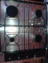 piano cottura 4 fuochi gas inox Franke