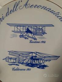 VECCHIO PIATTO PIONIERI DELL'AERONAUTICA ITALIANA 