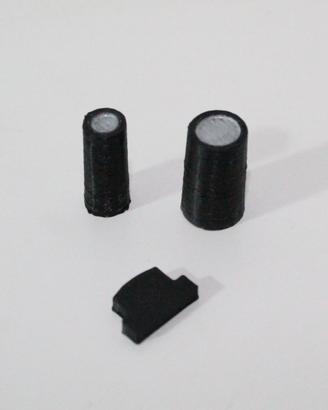 Brionvega TS502 Radio Cubo Kit 3 Tastini in 3D