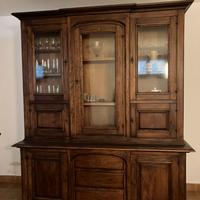 Credenza Cristalliera Arte Povera Legno