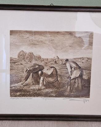 Stampa Le spigolatrici - Les Glaneuses d'après
