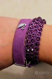 Bracciale Swarovski viola originale nuovo