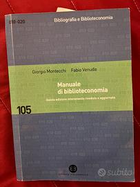 Concorso - Manuale di biblioteconomia - Montecchi