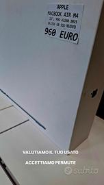 MACBOOK AIR M4 2025 nuovo 256GB