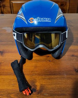 Casco maschera sci bambino