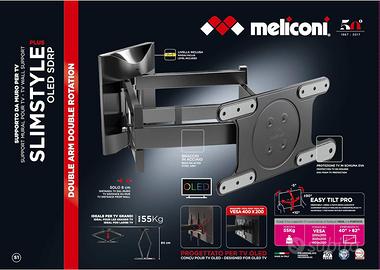 Staffa Meliconi per TV OLED 40"-82" (102-208 cm),