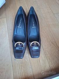 Scarpe donna di pelle marrone n.39 marca Lorbac