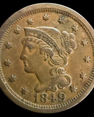 1 Cent USA 1849 - Large Cent Braided Hair
