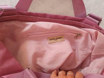 Borsa David Jones vintage viola impermeabile