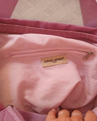 Borsa David Jones vintage viola impermeabile