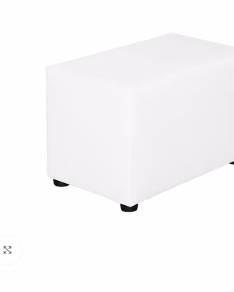 Tavolino bianco rivestitoo