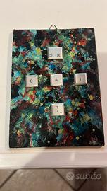 Quadro acrilico su cartone telato. Mela dai?