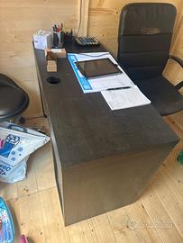 Scrivania sedia e lavagna