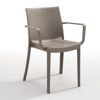 Sedie Polipropilene Tortora Impilabile Cod3162T