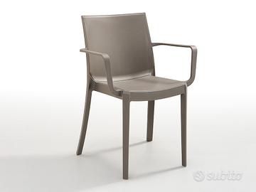 Sedie Polipropilene Tortora Impilabile Cod3162T