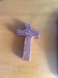 Crocifisso in rame fuso in casa