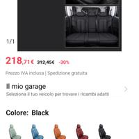 Coprisedili Audi A4 A5 TT Q3 A6 A3 Q2 Q5 Q7 A1 A8 