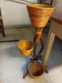 Portavasi vintage in bamboo