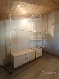 guardaroba modulare per cabine armadio o negozio