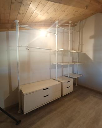 guardaroba modulare per cabine armadio o negozio