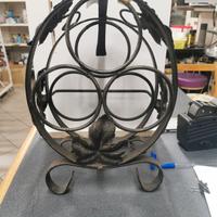 portabottiglie ferro battuto 