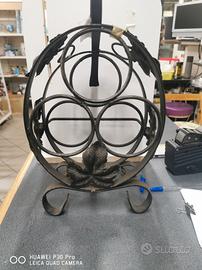 portabottiglie ferro battuto 