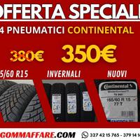 4 pneumatici continental 165/50 r15 77t pn8777