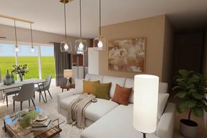 Appartamento primo piano con terrazzo coperto