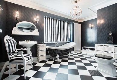 Pavimento in gres SCACCHIERA Lucida e Opaca