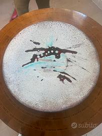 Piatto in ceramica dipinto a mano