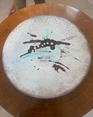 Piatto in ceramica dipinto a mano