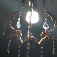 lampadario in ottone 