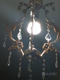 lampadario in ottone 