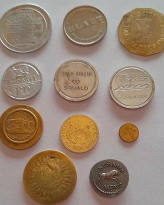 Gettoni e monete da collezione