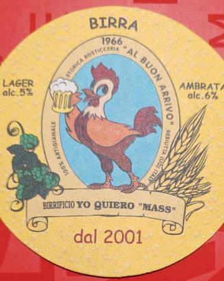 2 sottobicchieri dell'ex birrificio artigianale di
