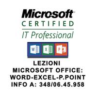Insegnante per WORD, EXCEL e POWER POINT