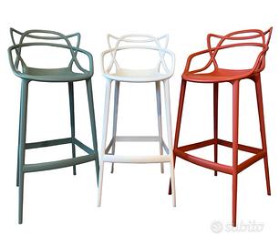 Trio di sgabelli Kartell Masters Stool by Starck