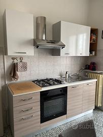 Cucina Athena 180 cm con frigorifero