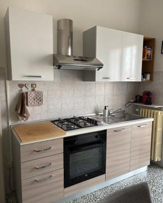 Cucina Athena 180 cm con frigorifero