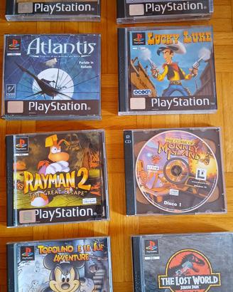 custodia + giochi Playstation 1
