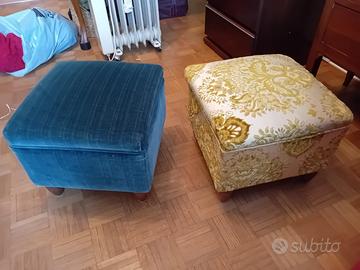 Due sgabelli pouf
