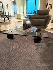 Originale Tavolino con ruote Fontana Arte -50%