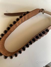 Cintura caccia porta cartuccie pelle