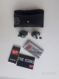 Occhiali ray ban hot sale tondi neri