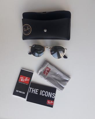 occhiali da sole ray-ban per bambini tondi 