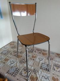 N.1 sedia da cucina in formica anni 70 vintage