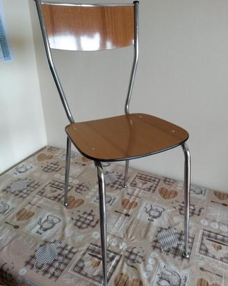 N.1 sedia da cucina in formica anni 70 vintage