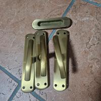 maniglie finestre ottone dorato satinato