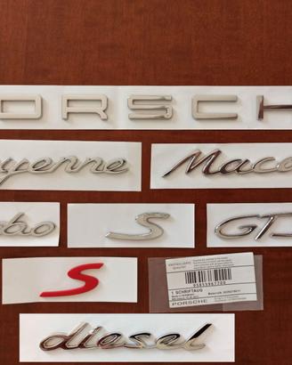 Scritte PORSCHE Cayenne Boxster Panamera 911 718